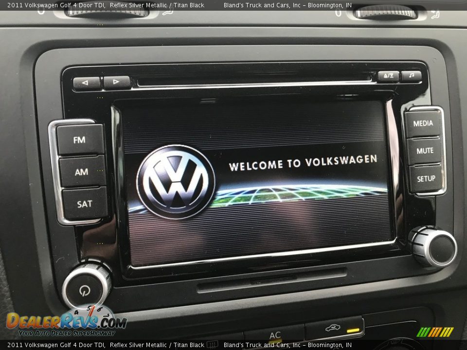 2011 Volkswagen Golf 4 Door TDI Reflex Silver Metallic / Titan Black Photo #17