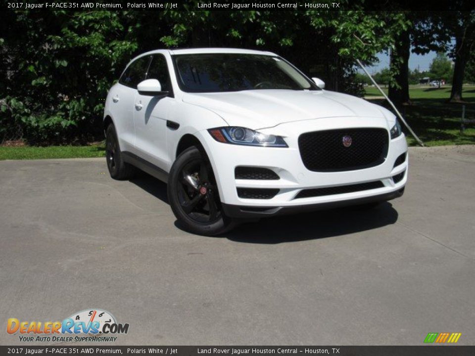 2017 Jaguar F-PACE 35t AWD Premium Polaris White / Jet Photo #1