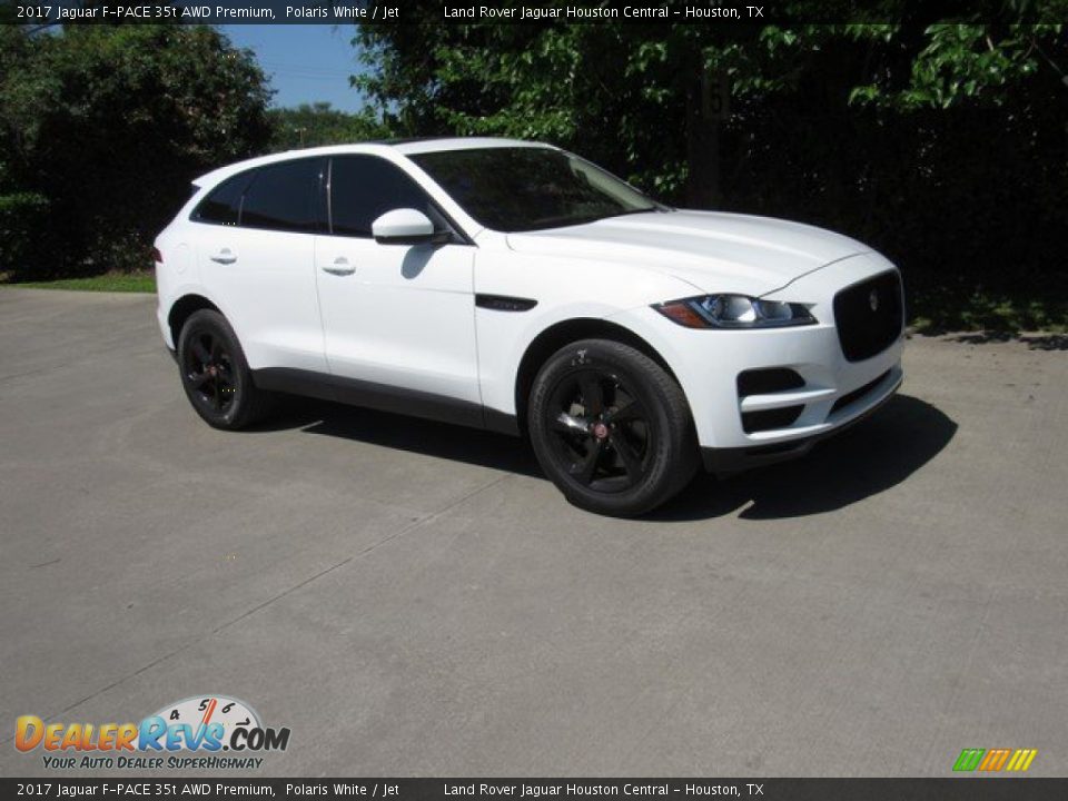 2017 Jaguar F-PACE 35t AWD Premium Polaris White / Jet Photo #6