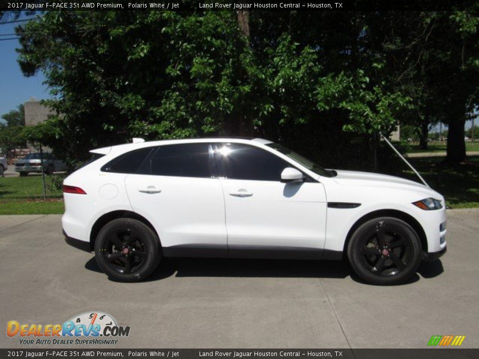 2017 Jaguar F-PACE 35t AWD Premium Polaris White / Jet Photo #7