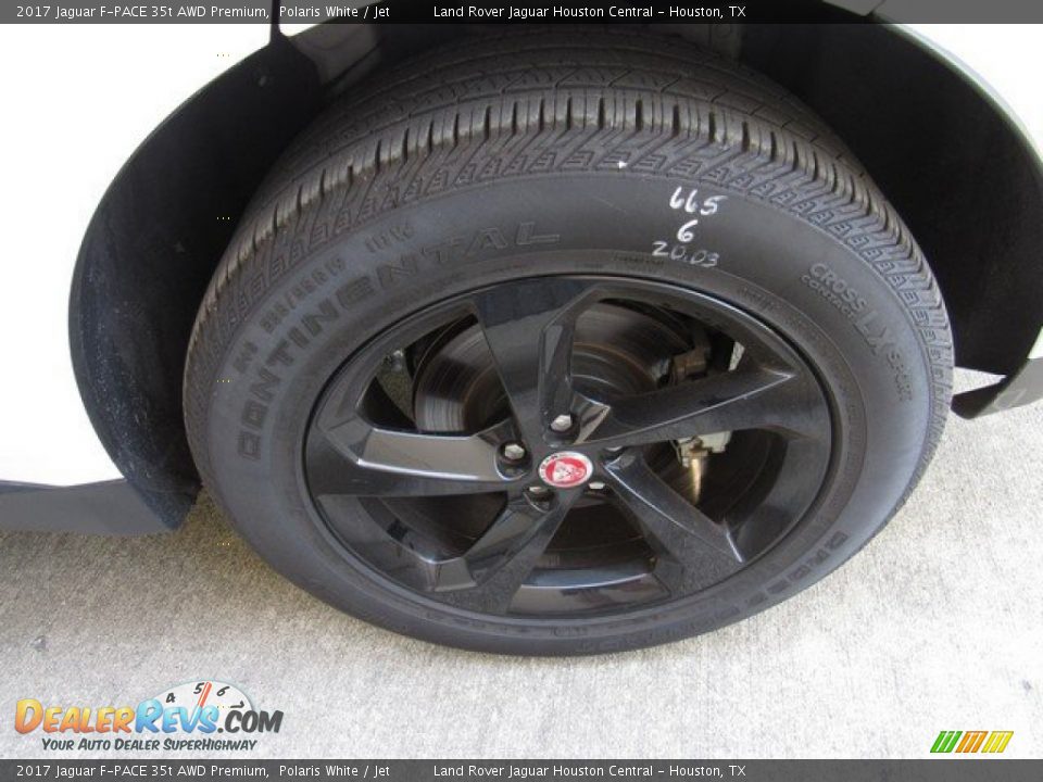 2017 Jaguar F-PACE 35t AWD Premium Polaris White / Jet Photo #9