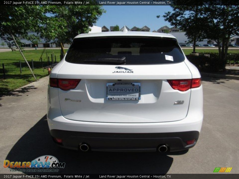 2017 Jaguar F-PACE 35t AWD Premium Polaris White / Jet Photo #10