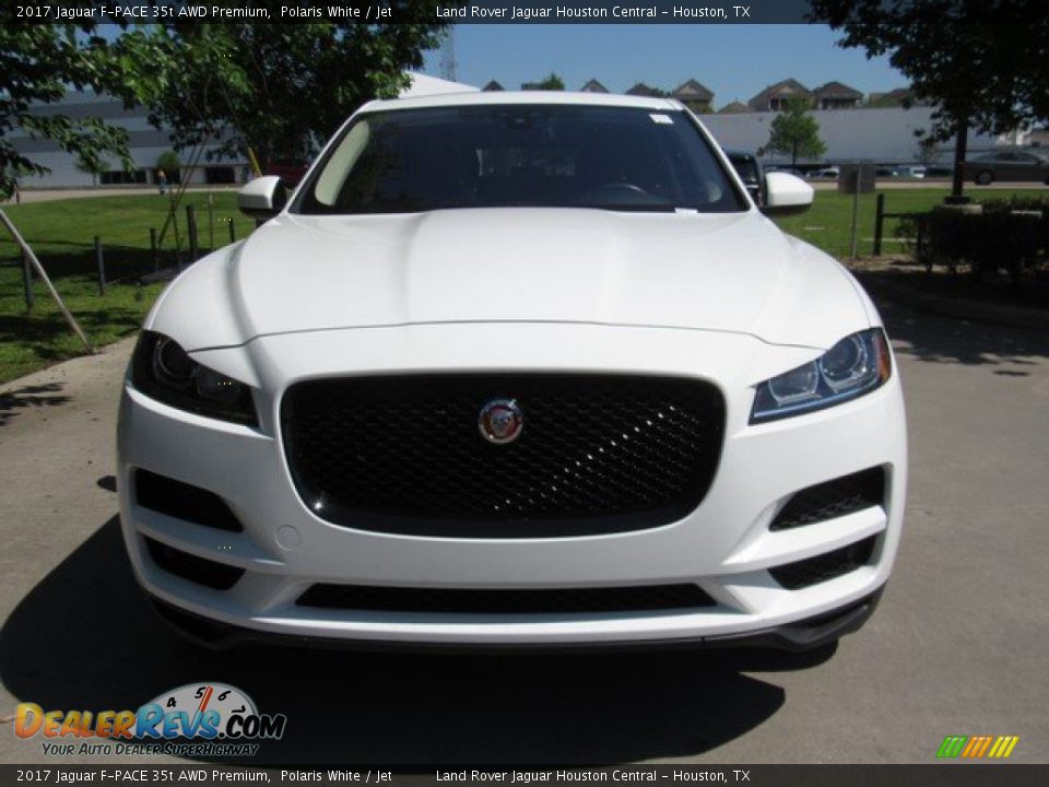 2017 Jaguar F-PACE 35t AWD Premium Polaris White / Jet Photo #11