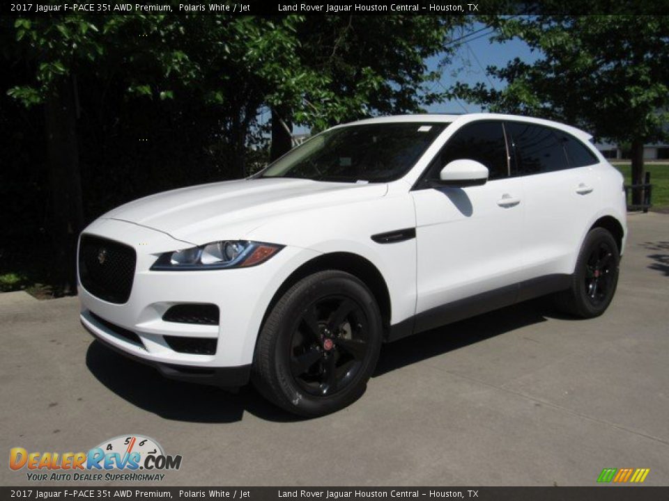2017 Jaguar F-PACE 35t AWD Premium Polaris White / Jet Photo #12