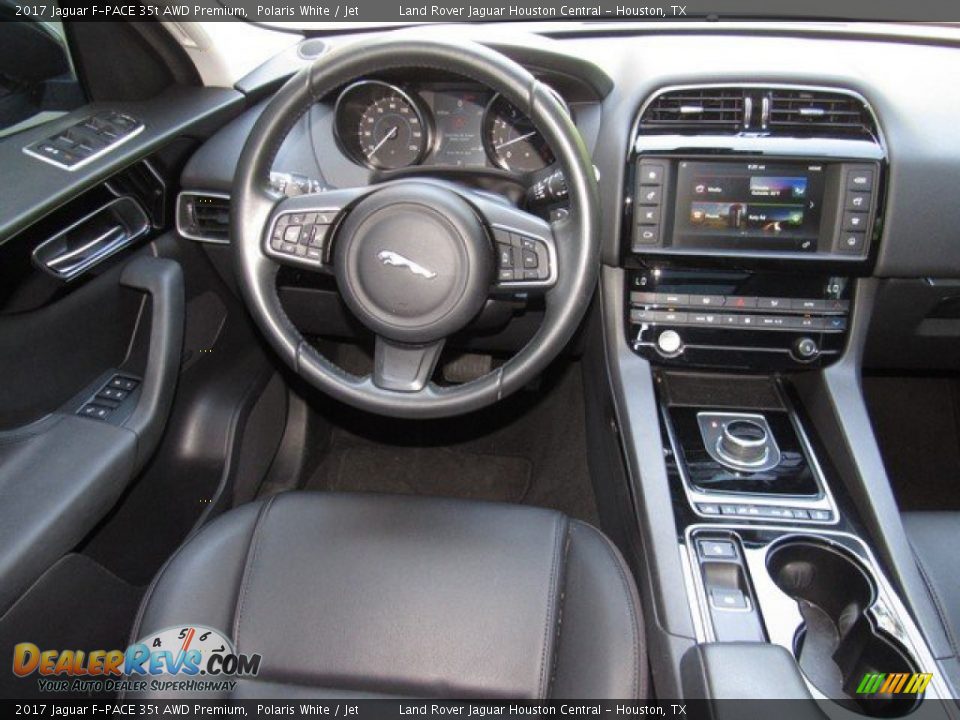 2017 Jaguar F-PACE 35t AWD Premium Polaris White / Jet Photo #15