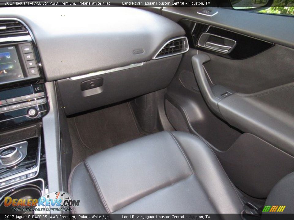 2017 Jaguar F-PACE 35t AWD Premium Polaris White / Jet Photo #16