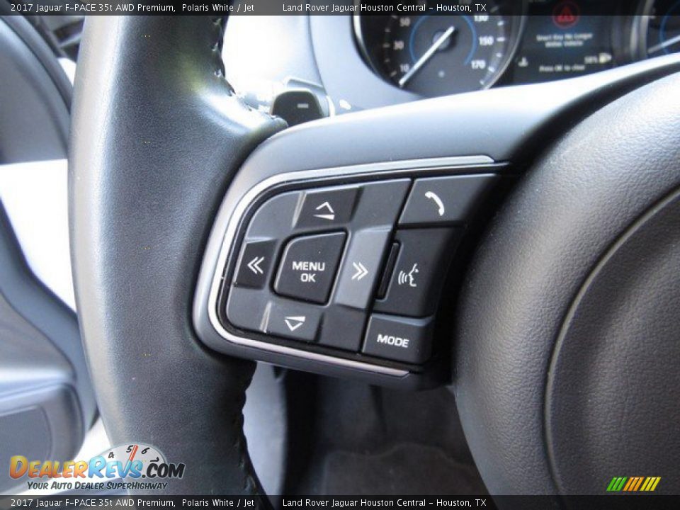 2017 Jaguar F-PACE 35t AWD Premium Polaris White / Jet Photo #28