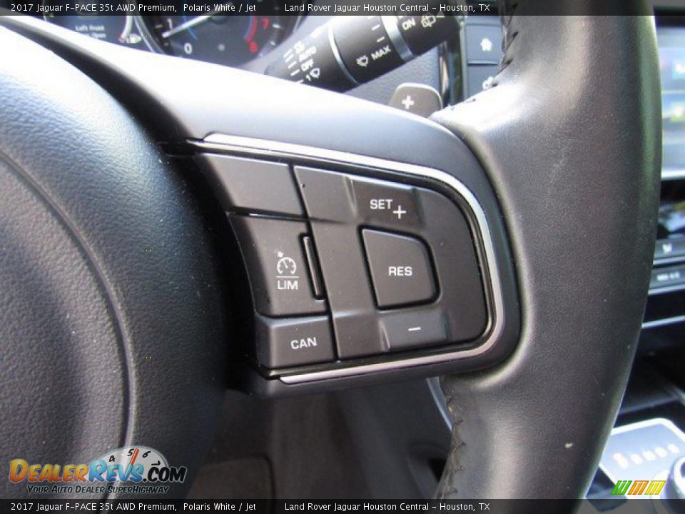 2017 Jaguar F-PACE 35t AWD Premium Polaris White / Jet Photo #29
