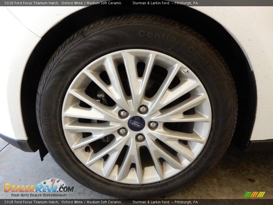 2018 Ford Focus Titanium Hatch Oxford White / Medium Soft Ceramic Photo #13