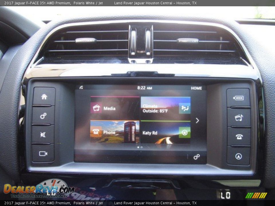 2017 Jaguar F-PACE 35t AWD Premium Polaris White / Jet Photo #31