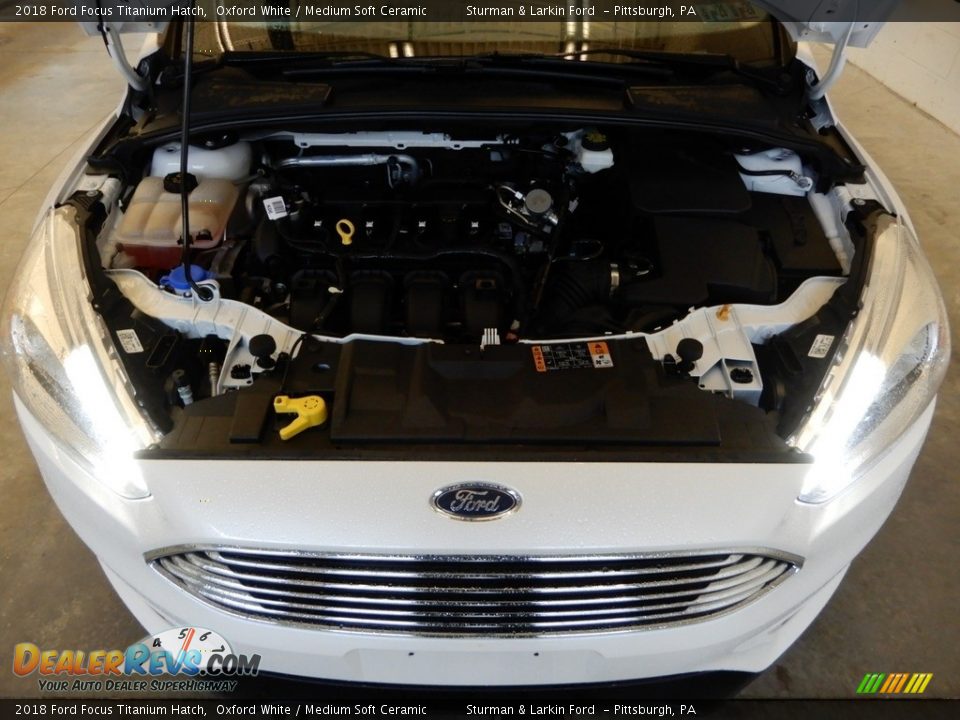 2018 Ford Focus Titanium Hatch Oxford White / Medium Soft Ceramic Photo #14