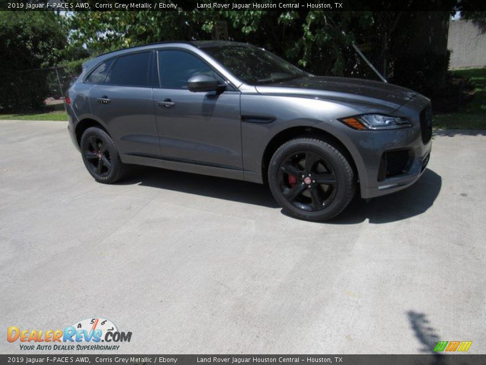 2019 Jaguar F-PACE S AWD Corris Grey Metallic / Ebony Photo #1