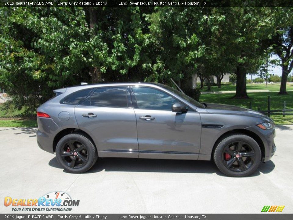 2019 Jaguar F-PACE S AWD Corris Grey Metallic / Ebony Photo #6