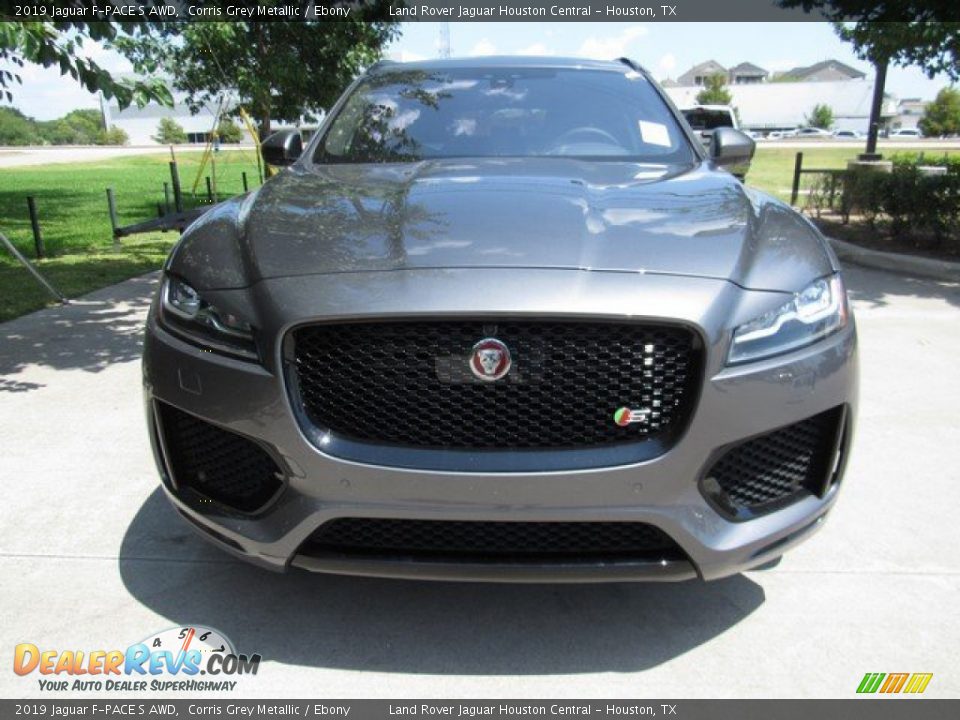 2019 Jaguar F-PACE S AWD Corris Grey Metallic / Ebony Photo #9