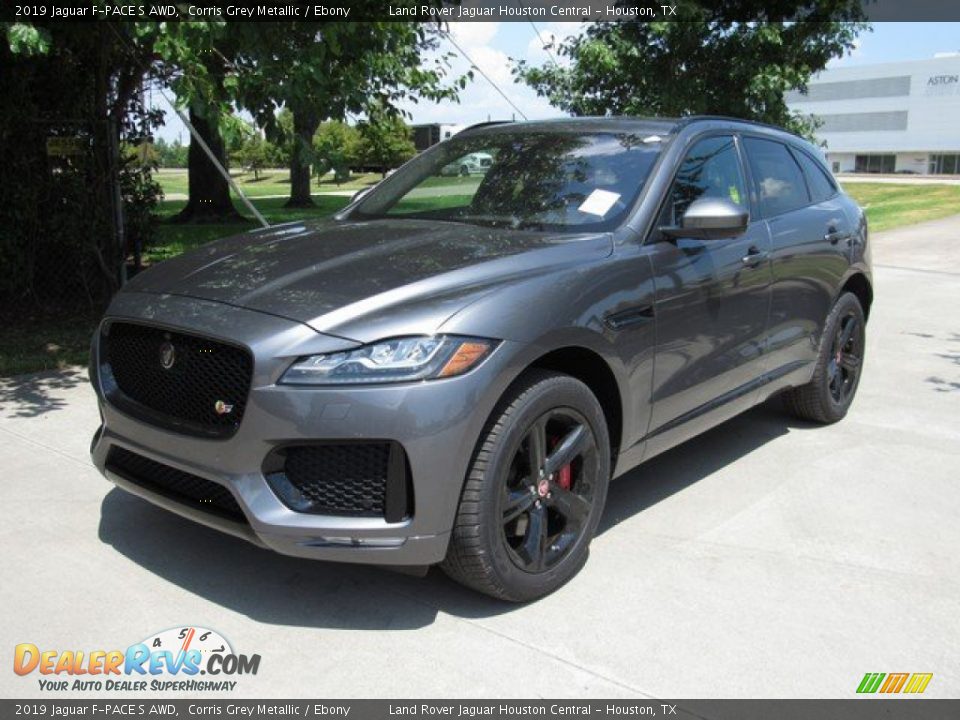 2019 Jaguar F-PACE S AWD Corris Grey Metallic / Ebony Photo #10