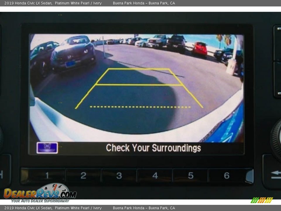 2019 Honda Civic LX Sedan Platinum White Pearl / Ivory Photo #15