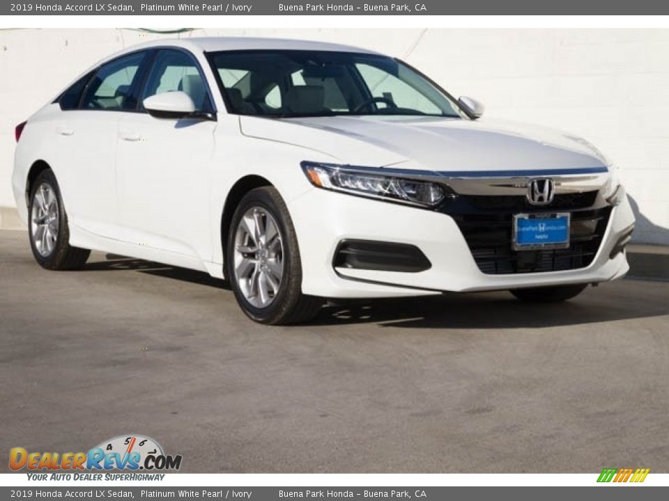 2019 Honda Accord LX Sedan Platinum White Pearl / Ivory Photo #1