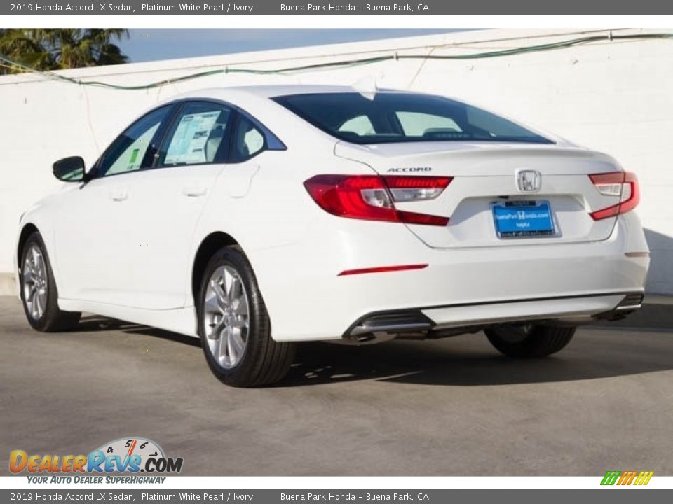 2019 Honda Accord LX Sedan Platinum White Pearl / Ivory Photo #2