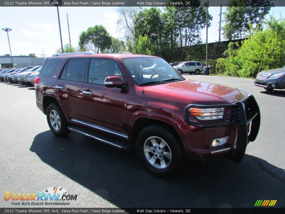 2012 Toyota 4Runner SR5 4x4 Salsa Red Pearl / Sand Beige Leather Photo #4