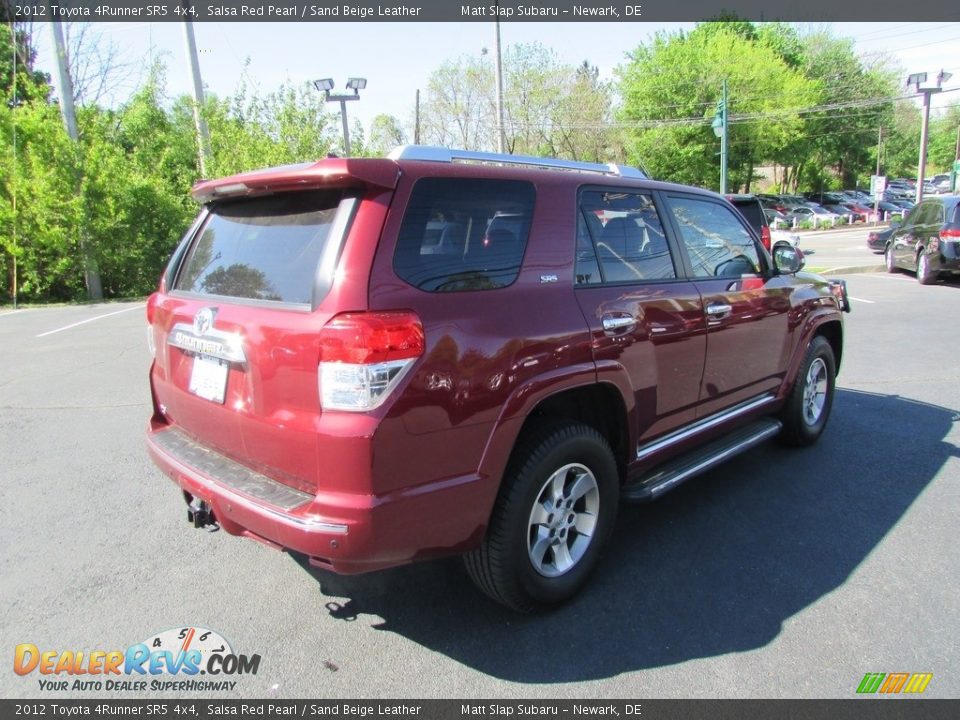 2012 Toyota 4Runner SR5 4x4 Salsa Red Pearl / Sand Beige Leather Photo #6