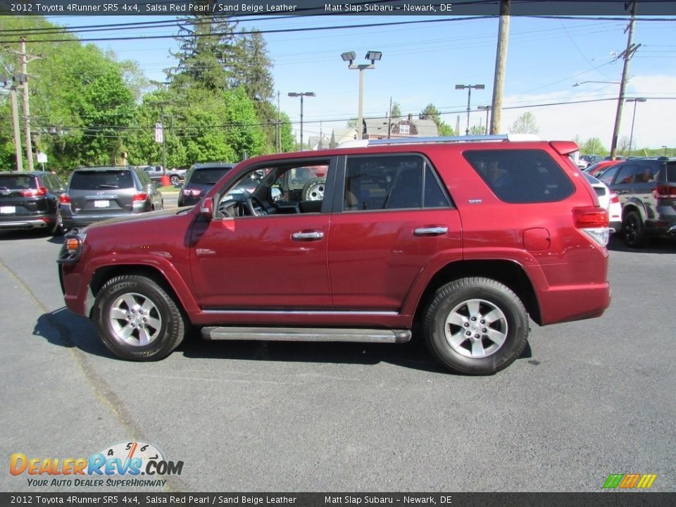 2012 Toyota 4Runner SR5 4x4 Salsa Red Pearl / Sand Beige Leather Photo #9