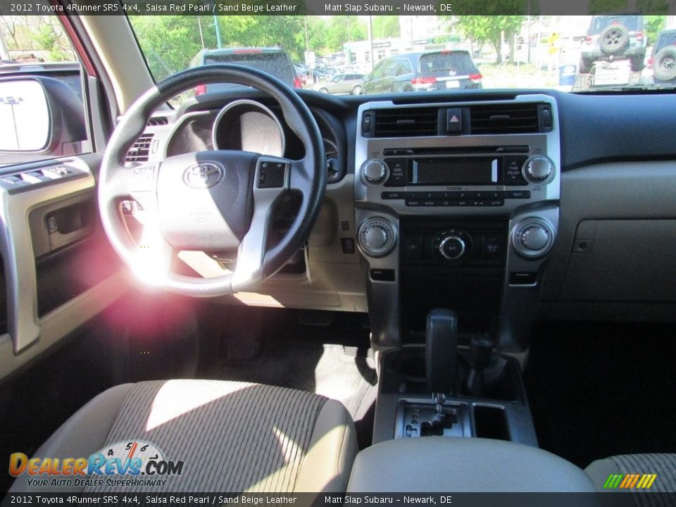 2012 Toyota 4Runner SR5 4x4 Salsa Red Pearl / Sand Beige Leather Photo #10