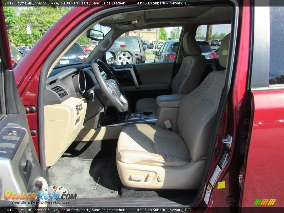 2012 Toyota 4Runner SR5 4x4 Salsa Red Pearl / Sand Beige Leather Photo #12