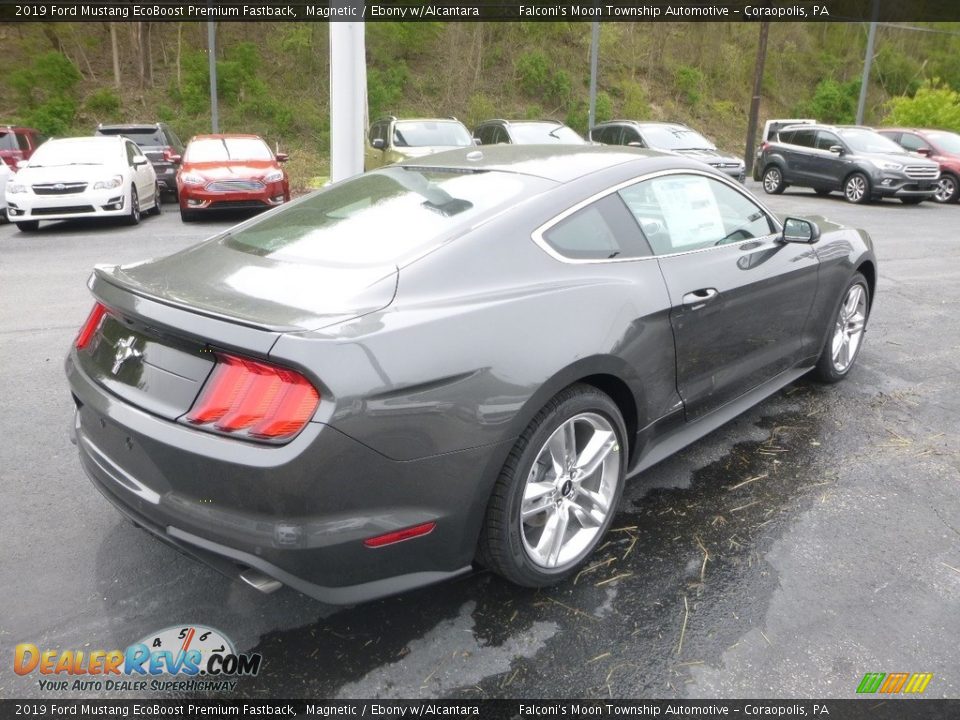 2019 Ford Mustang EcoBoost Premium Fastback Magnetic / Ebony w/Alcantara Photo #2