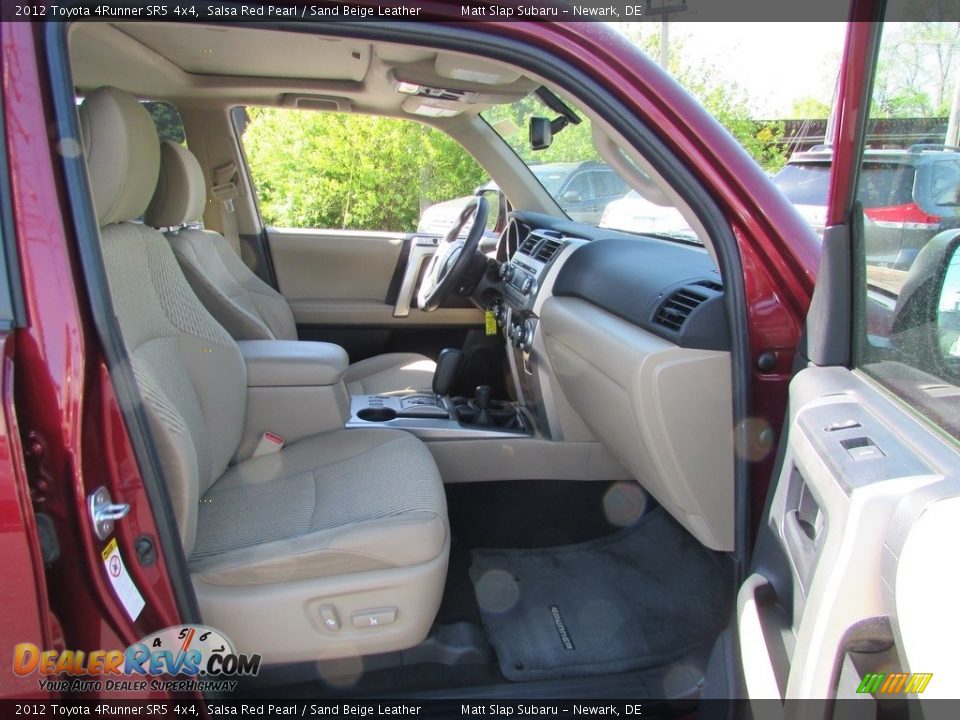 2012 Toyota 4Runner SR5 4x4 Salsa Red Pearl / Sand Beige Leather Photo #17