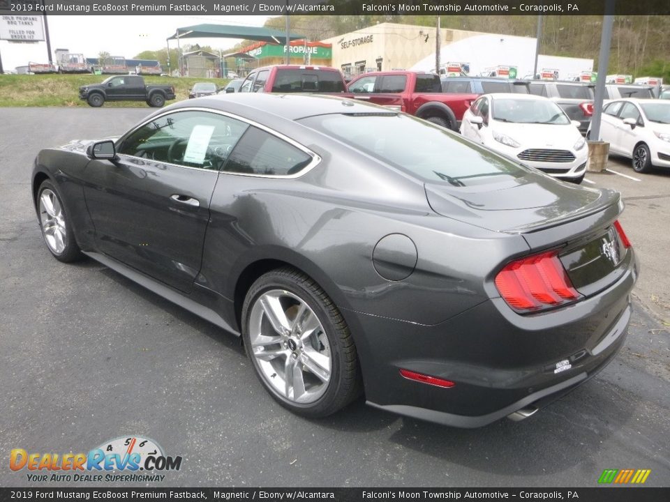 2019 Ford Mustang EcoBoost Premium Fastback Magnetic / Ebony w/Alcantara Photo #6