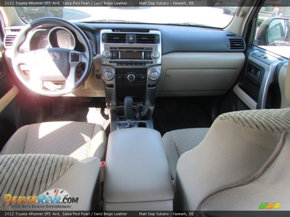 2012 Toyota 4Runner SR5 4x4 Salsa Red Pearl / Sand Beige Leather Photo #24