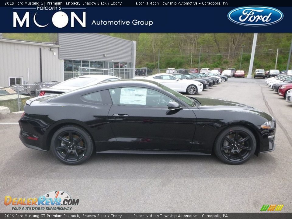 2019 Ford Mustang GT Premium Fastback Shadow Black / Ebony Photo #1