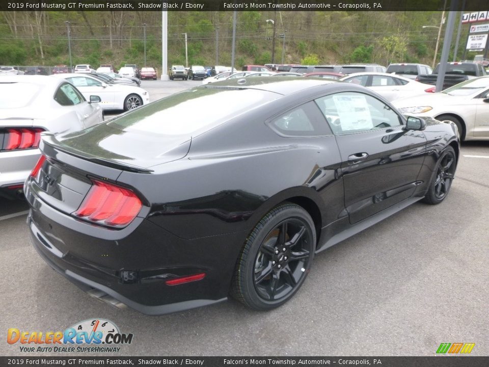 2019 Ford Mustang GT Premium Fastback Shadow Black / Ebony Photo #2