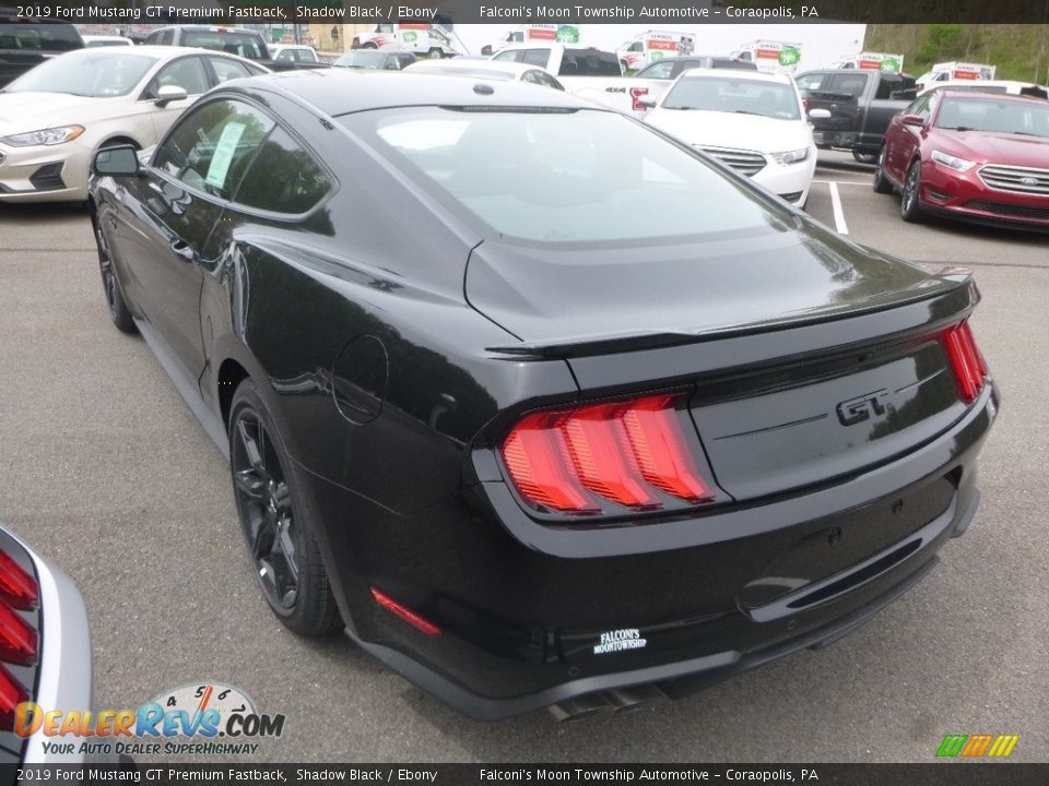 2019 Ford Mustang GT Premium Fastback Shadow Black / Ebony Photo #6
