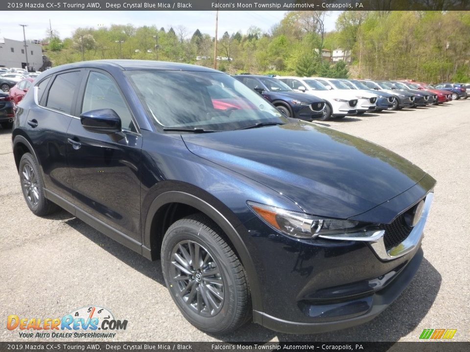 2019 Mazda CX-5 Touring AWD Deep Crystal Blue Mica / Black Photo #3