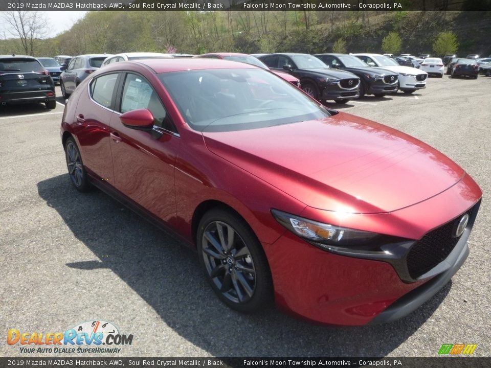 2019 Mazda MAZDA3 Hatchback AWD Soul Red Crystal Metallic / Black Photo #3