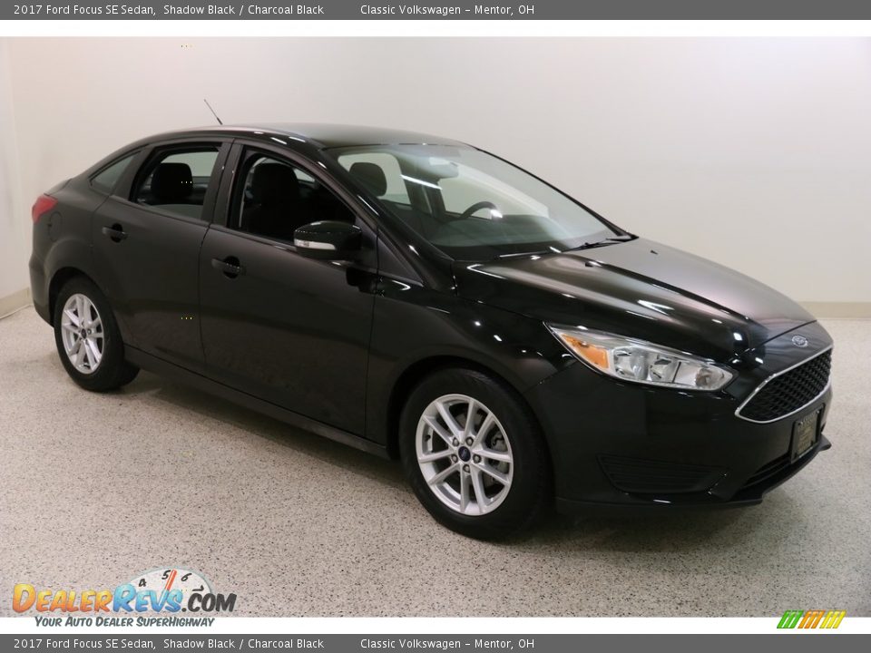 2017 Ford Focus SE Sedan Shadow Black / Charcoal Black Photo #1