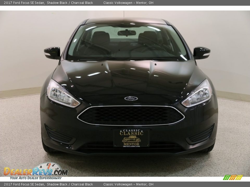 2017 Ford Focus SE Sedan Shadow Black / Charcoal Black Photo #2