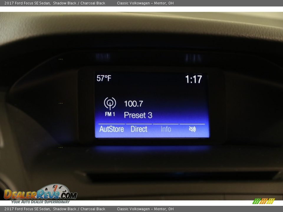 2017 Ford Focus SE Sedan Shadow Black / Charcoal Black Photo #10