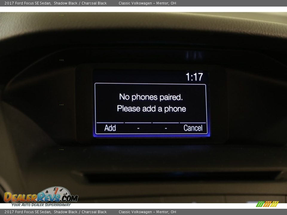 2017 Ford Focus SE Sedan Shadow Black / Charcoal Black Photo #11