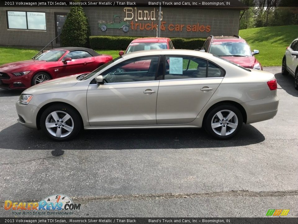 2013 Volkswagen Jetta TDI Sedan Moonrock Silver Metallic / Titan Black Photo #1