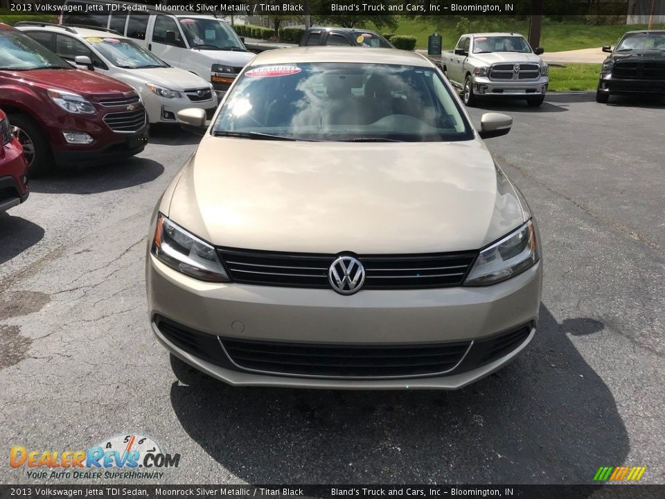 2013 Volkswagen Jetta TDI Sedan Moonrock Silver Metallic / Titan Black Photo #3