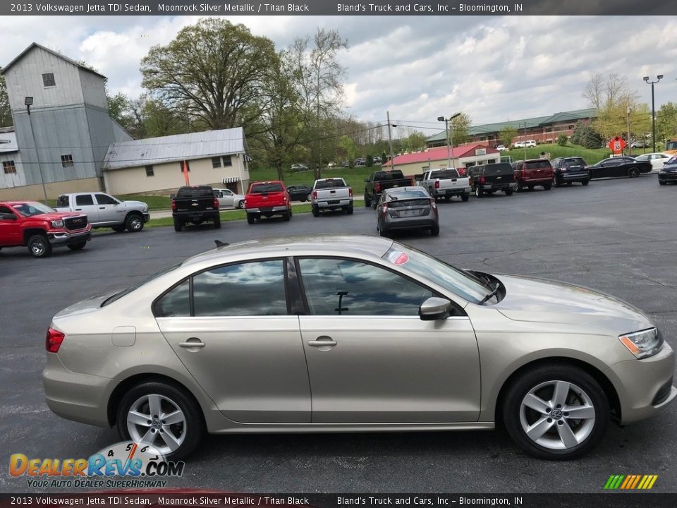 2013 Volkswagen Jetta TDI Sedan Moonrock Silver Metallic / Titan Black Photo #5