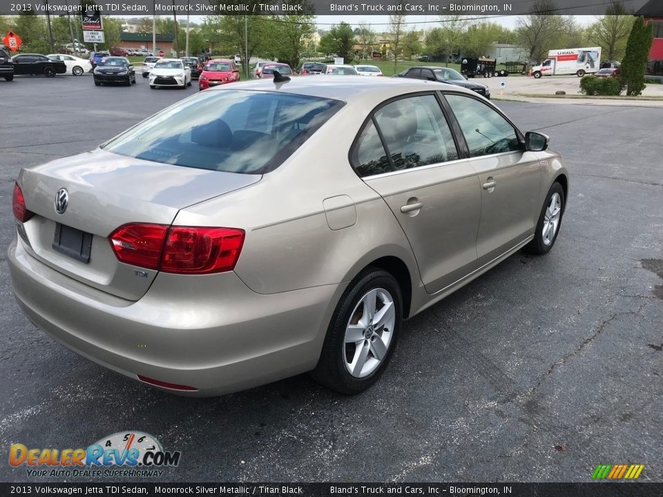 2013 Volkswagen Jetta TDI Sedan Moonrock Silver Metallic / Titan Black Photo #6