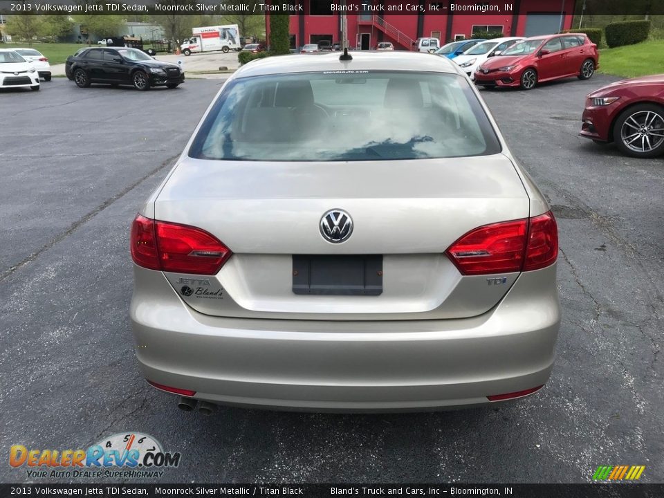 2013 Volkswagen Jetta TDI Sedan Moonrock Silver Metallic / Titan Black Photo #8