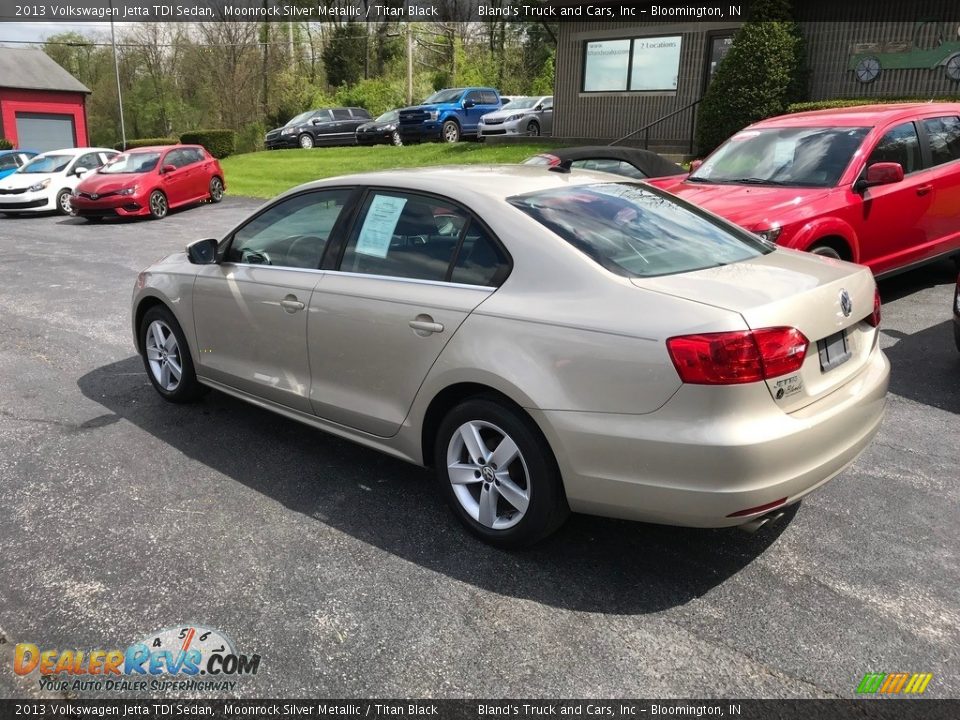 2013 Volkswagen Jetta TDI Sedan Moonrock Silver Metallic / Titan Black Photo #10