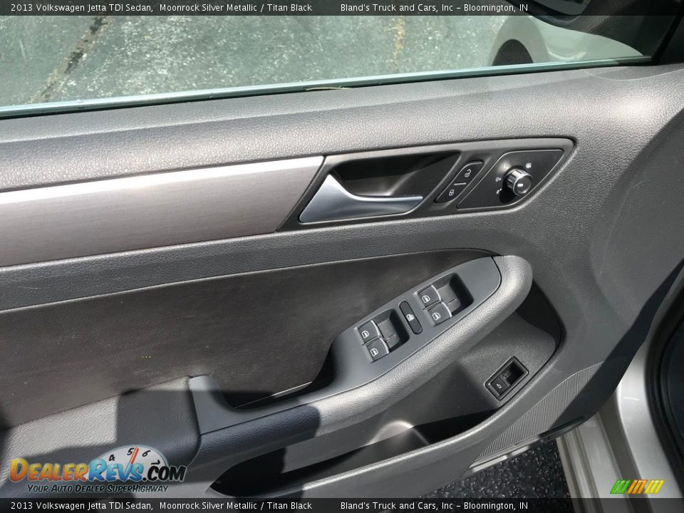 2013 Volkswagen Jetta TDI Sedan Moonrock Silver Metallic / Titan Black Photo #11