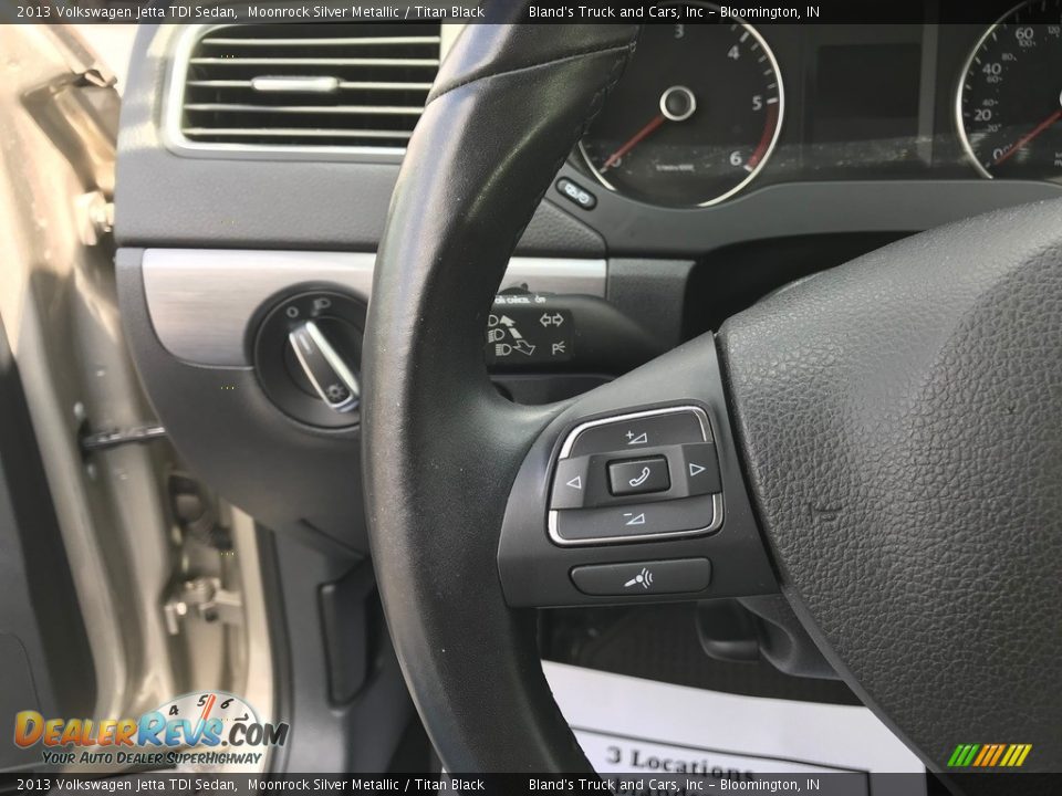 2013 Volkswagen Jetta TDI Sedan Moonrock Silver Metallic / Titan Black Photo #13