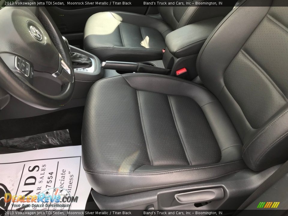 2013 Volkswagen Jetta TDI Sedan Moonrock Silver Metallic / Titan Black Photo #20