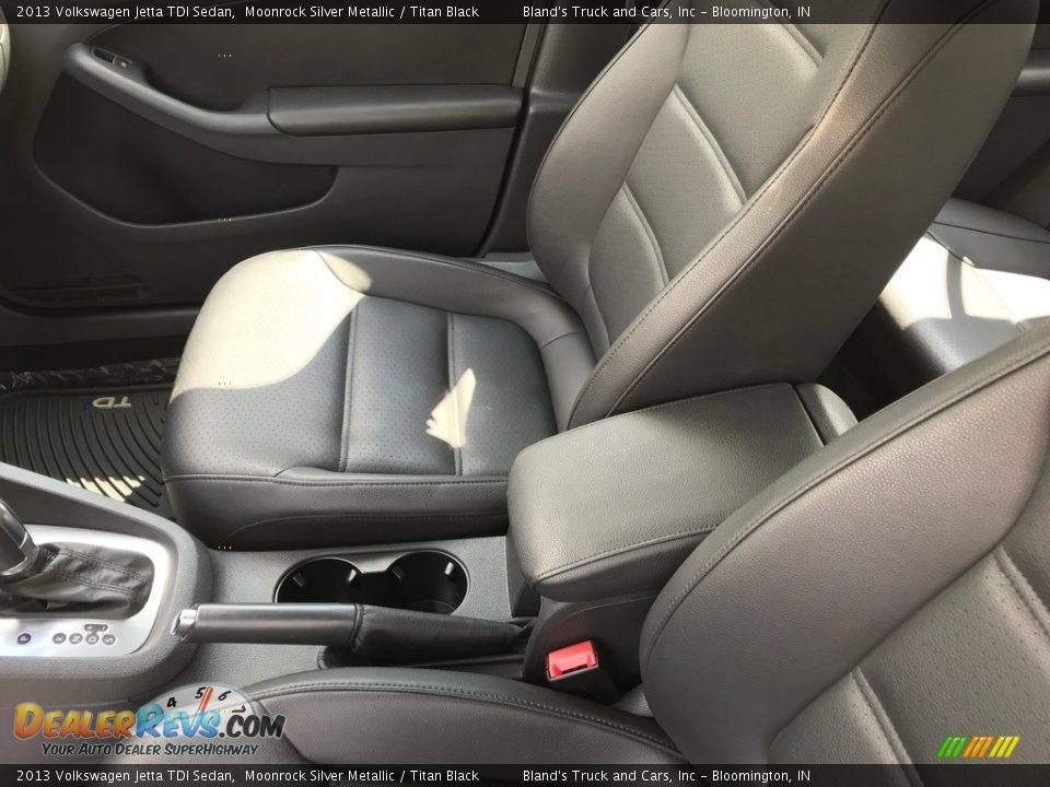 2013 Volkswagen Jetta TDI Sedan Moonrock Silver Metallic / Titan Black Photo #23